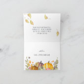 ヴィンテージ収穫 |秋の赤ちゃんシャワーありがとう サンキューカード (内部)