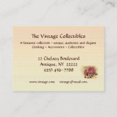 ヴィンテージ収集品 名刺 (裏面)