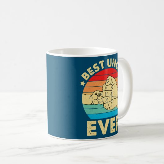 ヴィンテージ叔父のエバー拳バンプアンクおもしろいル コーヒーマグカップ (正面右)