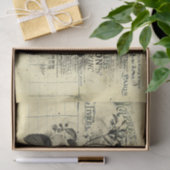 ヴィンテージ受信 薄葉紙 (ギフト)