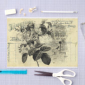 ヴィンテージ受信 薄葉紙 (クラフト)