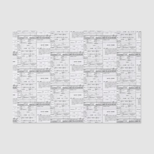 ヴィンテージ受信 薄葉紙 (正面)