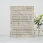 ヴィンテージ古いステンドシー空白のト音楽12ステーブ (スタンド正面)