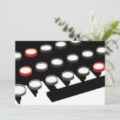 ヴィンテージ古いタイプライターファッションドキーボード (スタンド正面)