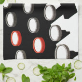 ヴィンテージ古いタイプライターファッションドキーボード キッチンタオル (折り畳み)