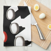 ヴィンテージ古いタイプライターファッションドキーボード キッチンタオル (四つ折り)