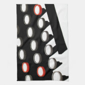 ヴィンテージ古いタイプライターファッションドキーボード キッチンタオル (縦)