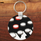 ヴィンテージ古いタイプライターファッションドキーボード キーホルダー (裏面)