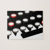 ヴィンテージ古いタイプライターファッションドキーボード ジグソーパズル (横)