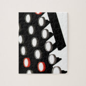 ヴィンテージ古いタイプライターファッションドキーボード ジグソーパズル (縦)