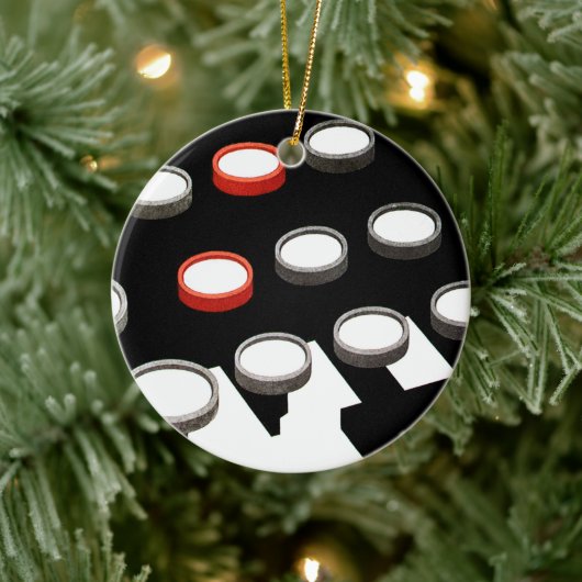 ヴィンテージ古いタイプライターファッションドキーボード セラミックオーナメント (ツリー)