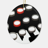 ヴィンテージ古いタイプライターファッションドキーボード セラミックオーナメント (左)