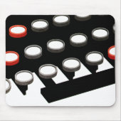 ヴィンテージ古いタイプライターファッションドキーボード マウスパッド (正面)