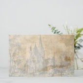 ヴィンテージ古い城スクラップブックの切り離し紙 (スタンド正面)