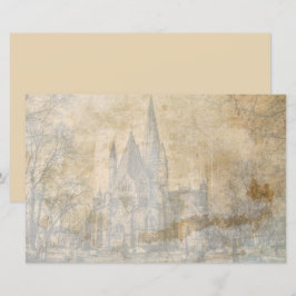 ヴィンテージ古い城スクラップブックの切り離し紙