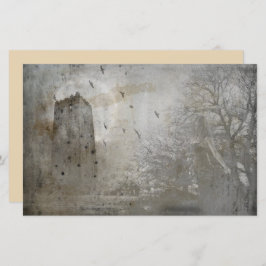 ヴィンテージ古い城スクラップブックの切り離し紙