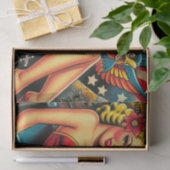 ヴィンテージ古い学校のタットゥーはピン留め 薄葉紙 (ギフト)