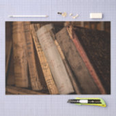 ヴィンテージ古い帳簿の切り離しティッシュペーパー 薄葉紙 (クラフト)