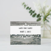 ヴィンテージ古い木材の日付を保存 案内ポストカード (スタンド正面)