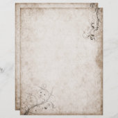 ヴィンテージ古い紙文房具 (正面/裏面)