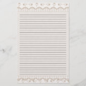 ヴィンテージ古い紙文房具 便箋 (正面)