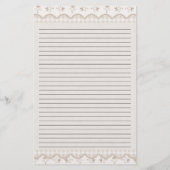 ヴィンテージ古い紙文房具 便箋 (裏面)