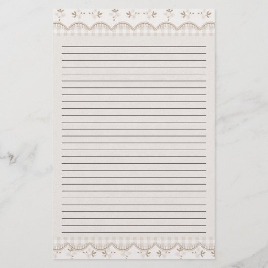 ヴィンテージ古い紙文房具 便箋 (裏面)