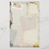 ヴィンテージ古い紙文房具 便箋 (裏面)