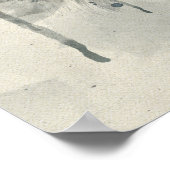 ヴィンテージ古い車アメリカの赤いオープントップ ポスター (角)