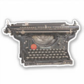 ヴィンテージ古い黒の手動タイプライター シール (正面)