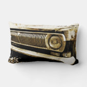 ヴィンテージ古クラシックい車のヘッドライト#3 ランバークッション (裏面)