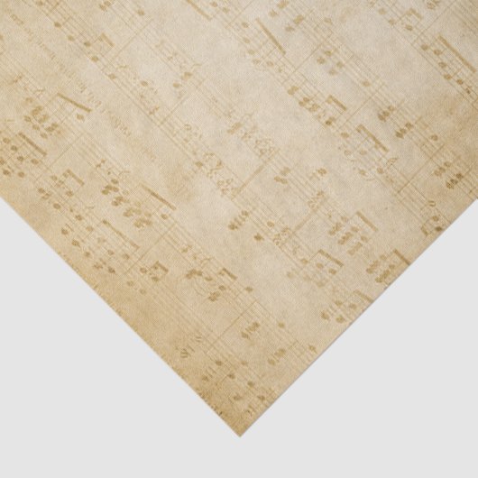 ヴィンテージ古代アンティークシート音楽ティッシュペーパー 薄葉紙 (詳細)