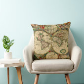 ヴィンテージ古地図 アンティークマップ クッション (椅子)