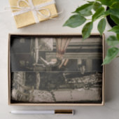 ヴィンテージ古家具と蓄音機 薄葉紙 (ギフト)