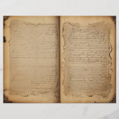 ヴィンテージ古書ページジャンクジャーナル紙シート (裏面)