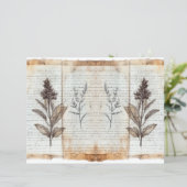 ヴィンテージ古植物学ジャンクジャーナルペーパーシート (スタンド正面)