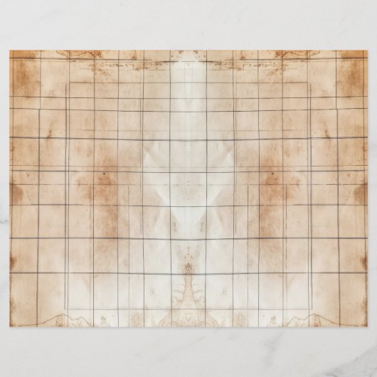 ヴィンテージ古植物学ジャンクジャーナル紙のシート (裏面)