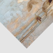 ヴィンテージ古色彩の鮮やかい壁の白い英語のバラ金ゴールド 薄葉紙 (詳細)