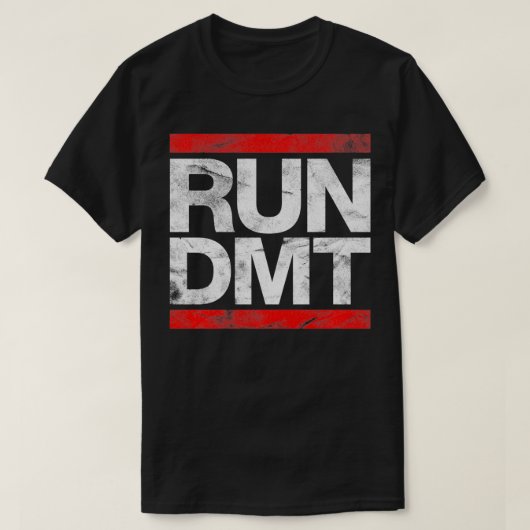ヴィンテージ古走校DMT 90sスタイルパーティー Tシャツ (デザイン正面)