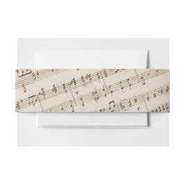 ヴィンテージ古音楽シートミュージカル 招待状ベリーバンド