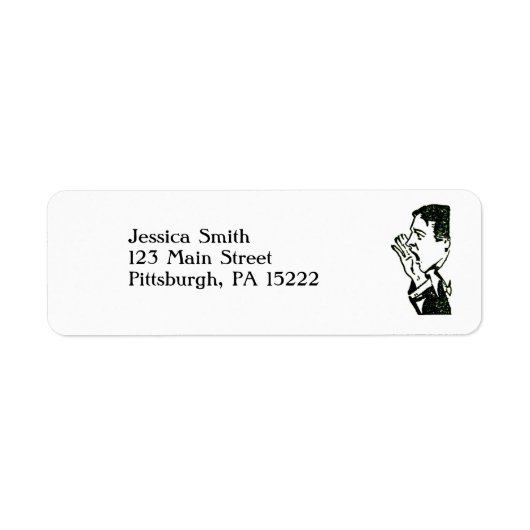 ヴィンテージ叫び声 ラベル (正面)