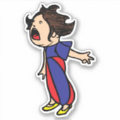 ヴィンテージ叫ぶ子 シール (正面)