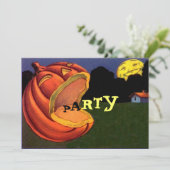 ヴィンテージ叫喚ジョルハローウィンパーティ招待状 招待状 (スタンド正面)