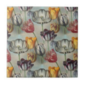 ヴィンテージ可変チューリップ植物性フローラ タイル (正面)