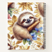 ヴィンテージ可愛いスパッパターン ノートブック (裏面)