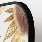 ヴィンテージ可愛いスパッパターン ピックルボールラケット (左詳細)