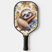 ヴィンテージ可愛いスパッパターン ピックルボールラケット (裏面)