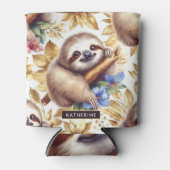 ヴィンテージ可愛いスパッパターン 缶クーラー (正面)