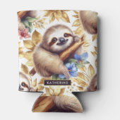 ヴィンテージ可愛いスパッパターン 缶クーラー (裏面)