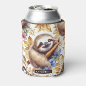 ヴィンテージ可愛いスパッパターン 缶クーラー (缶裏面)